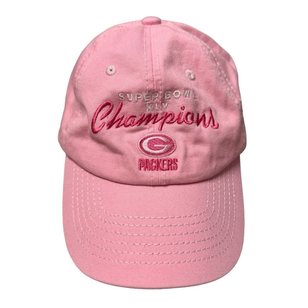 Green Bay Packers hat pink Super Bowl Champions XLV 2011